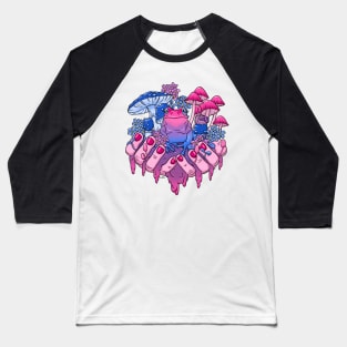 Bisexual Frog Fungi Handful Baseball T-Shirt